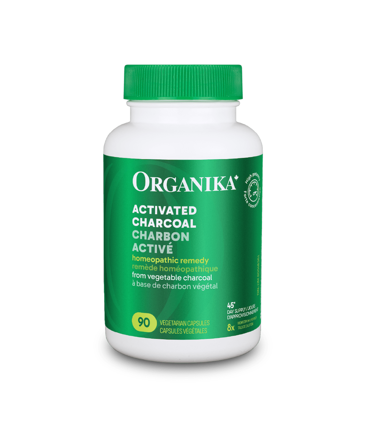 Activated Charcoal - 90 Vcaps - Organika Health Products