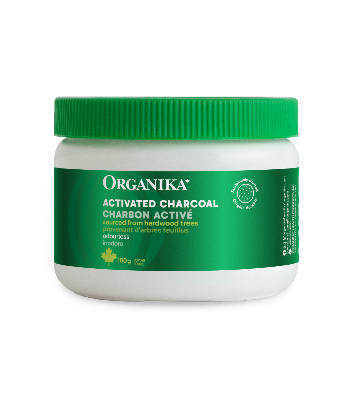 Activated Charcoal Powder - 100 g - Organika Health Products
