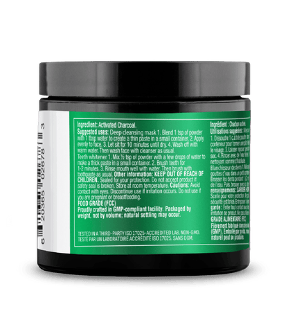 Activated Charcoal Powder - 40 g - Organika Health Products