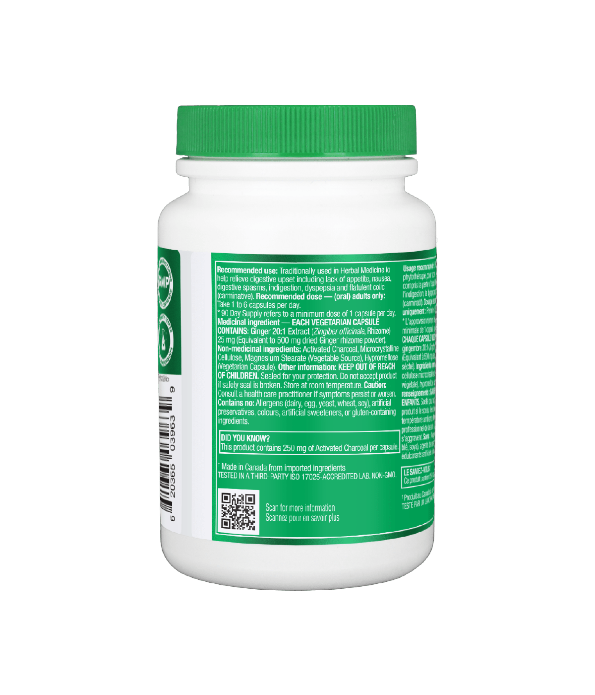 Activated Digest Relief - 90 vcaps - Organika Health Products