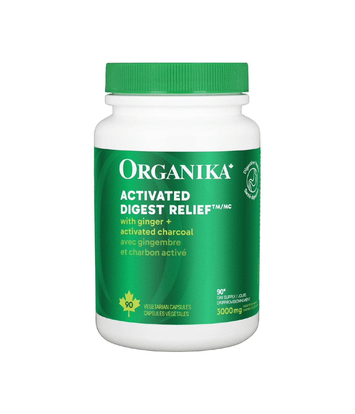 Activated Digest Relief - 90 vcaps - Organika Health Products
