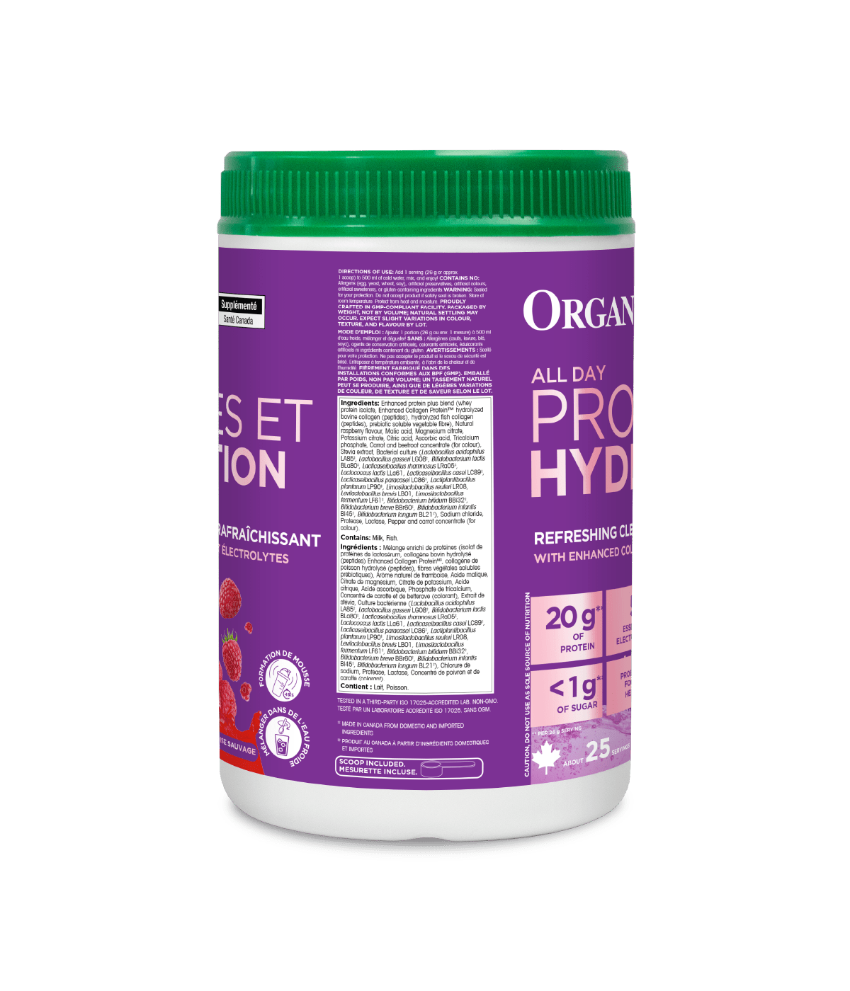 All Day Protein Hydrator - 650 g - Organika Health Products