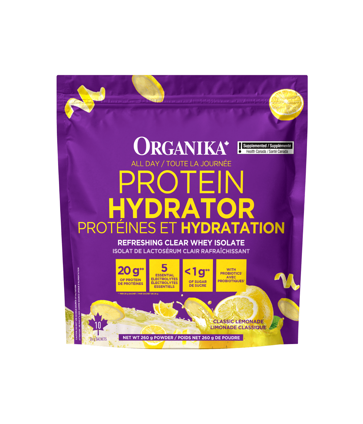 All Day Protein Hydrator Sachets - 10 Pack - Organika Health Products