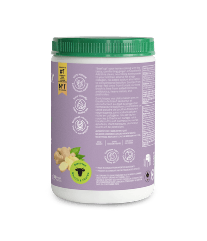 Beef Bone Broth Protein Powder - Ginger - Organika Health Products