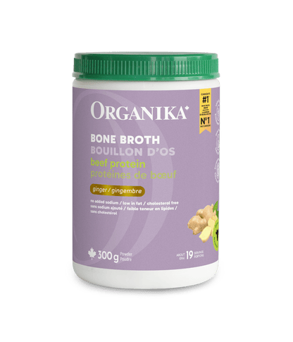 Beef Bone Broth Protein Powder - Ginger - Organika Health Products