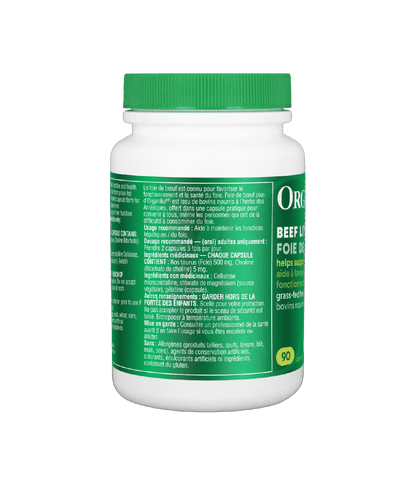 Beef Liver Plus - 90 Capsules - Organika Health Products