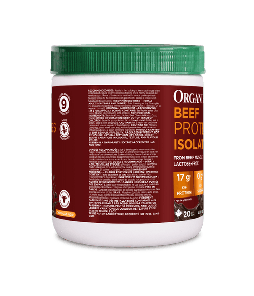 Beef Protein Isolate - 480 g - Organika Health Products