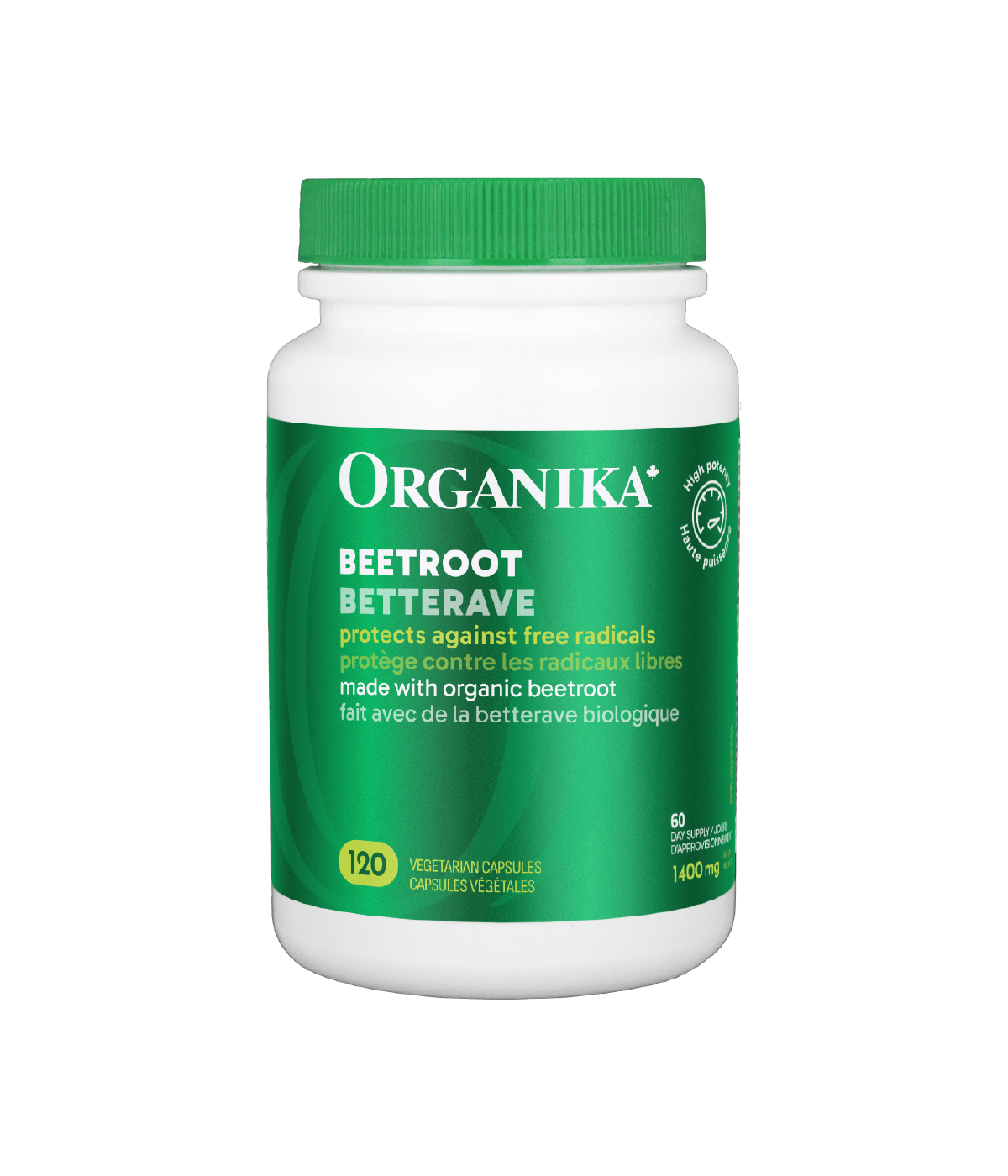 Beetroot Capsules - 120 Vcaps - Organika Health Products