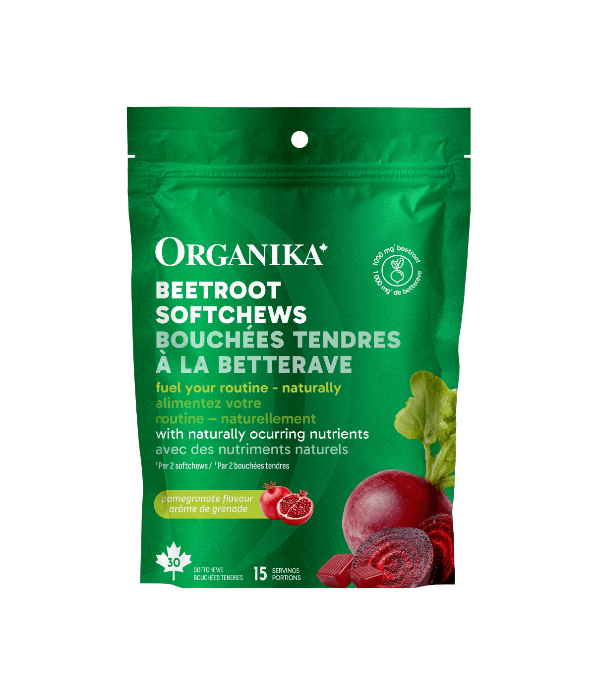 Beetroot Softchews - Pomegranate - Organika Health Products