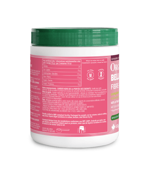 Belli - Bliss Complete Fibre - Lemon Lime - 450 g Tub - Organika Health Products