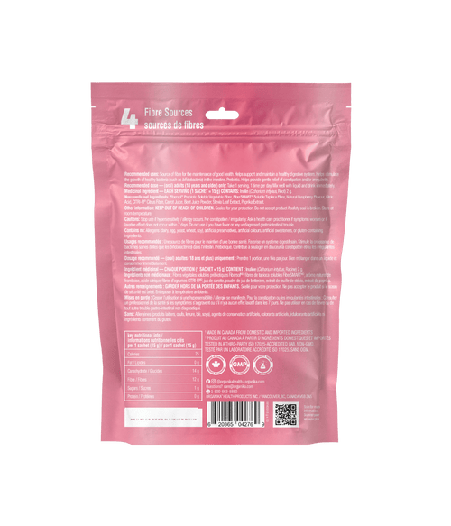 Belli - Bliss Complete Fibre - Raspberry - 10 Sachets - Organika Health Products