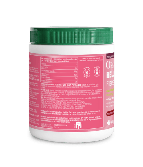 Belli - Bliss Complete Fibre - Raspberry - 450 g Tub - Organika Health Products