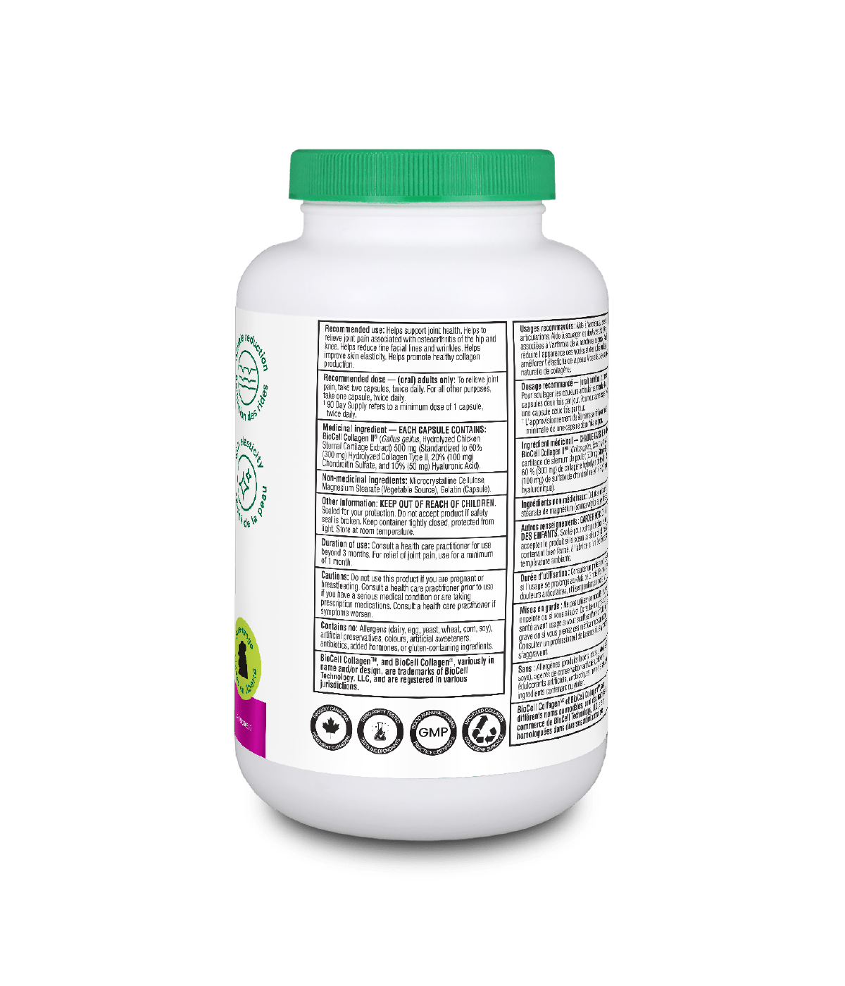 BioCell Collagen - 180 caps - Organika Health Products