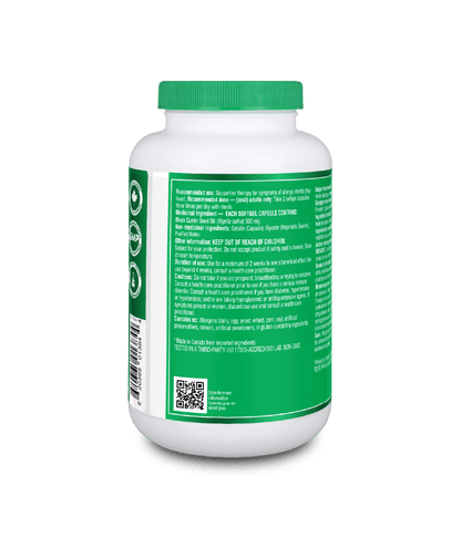 Black Cumin Seed Oil - 120 sftgl - Organika Health Products
