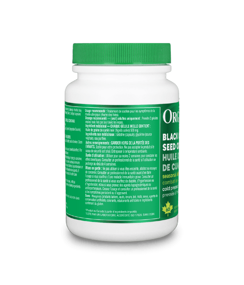 Black Cumin Seed Oil - 60 sftgl - Organika Health Products