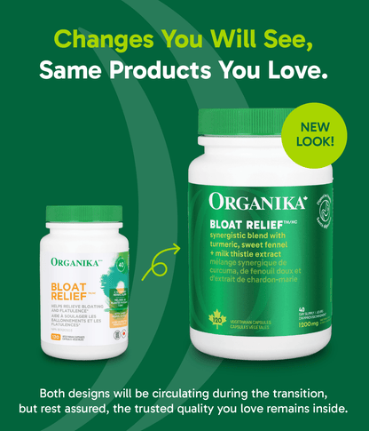 Bloat Relief - 120 Vcaps - Organika Health Products