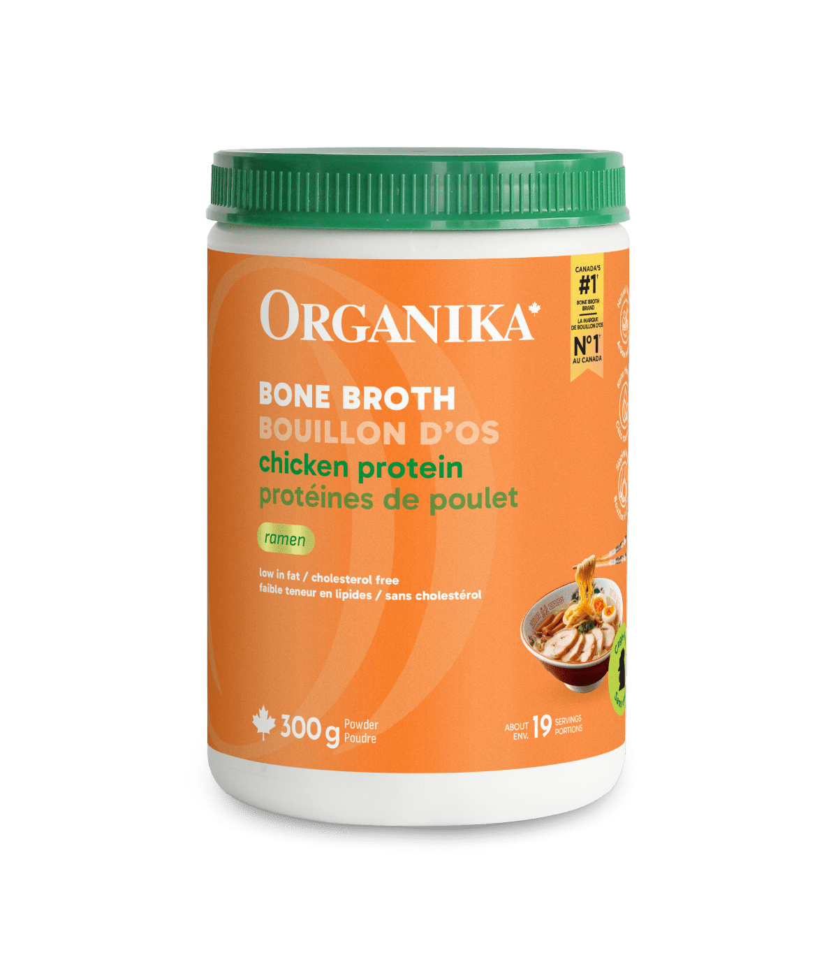 Bone Broth Chicken Protein - Ramen - 300 g - Organika Health Products