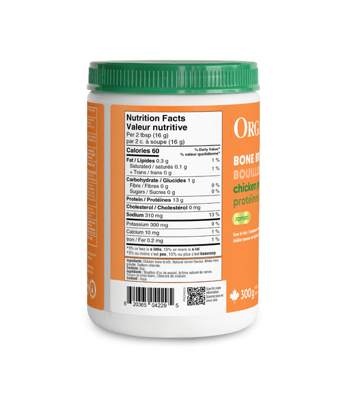 Bone Broth Chicken Protein - Ramen - 300 g - Organika Health Products