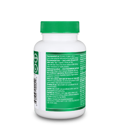 Butyrate Complex 460 mg - Organika Health Products