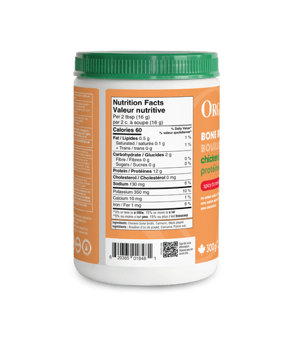 Chicken Bone Broth Protein Powder - Turmeric - Organika Health Products