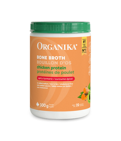 Chicken Bone Broth Protein Powder - Turmeric - Organika Health Products