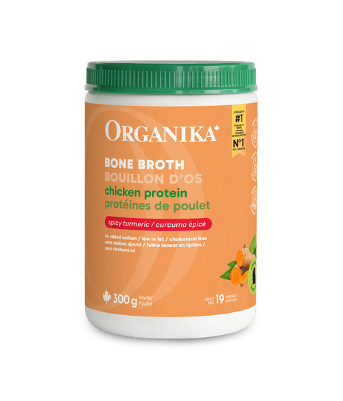 Chicken Bone Broth Protein Powder - Turmeric - Organika Health Products