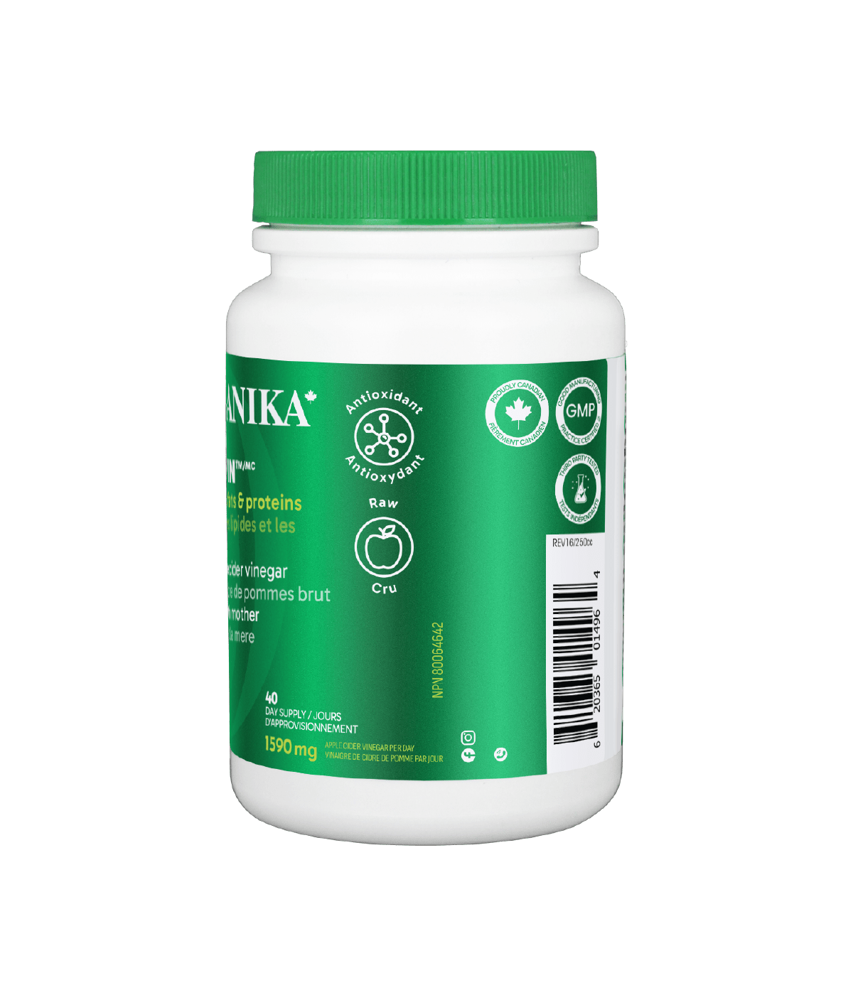 Cider Vin - 120 Caps - Organika Health Products