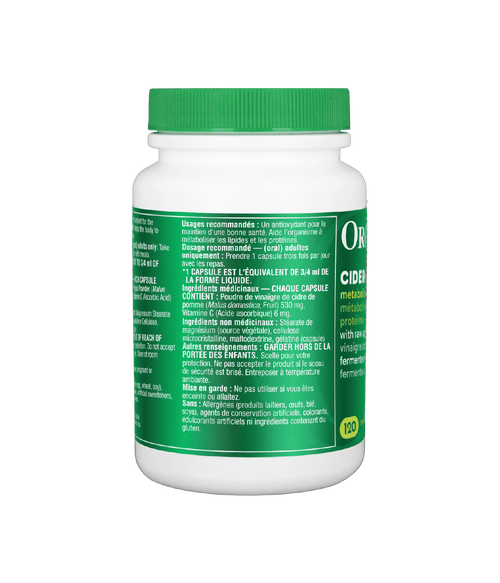 Cider Vin - 120 Caps - Organika Health Products