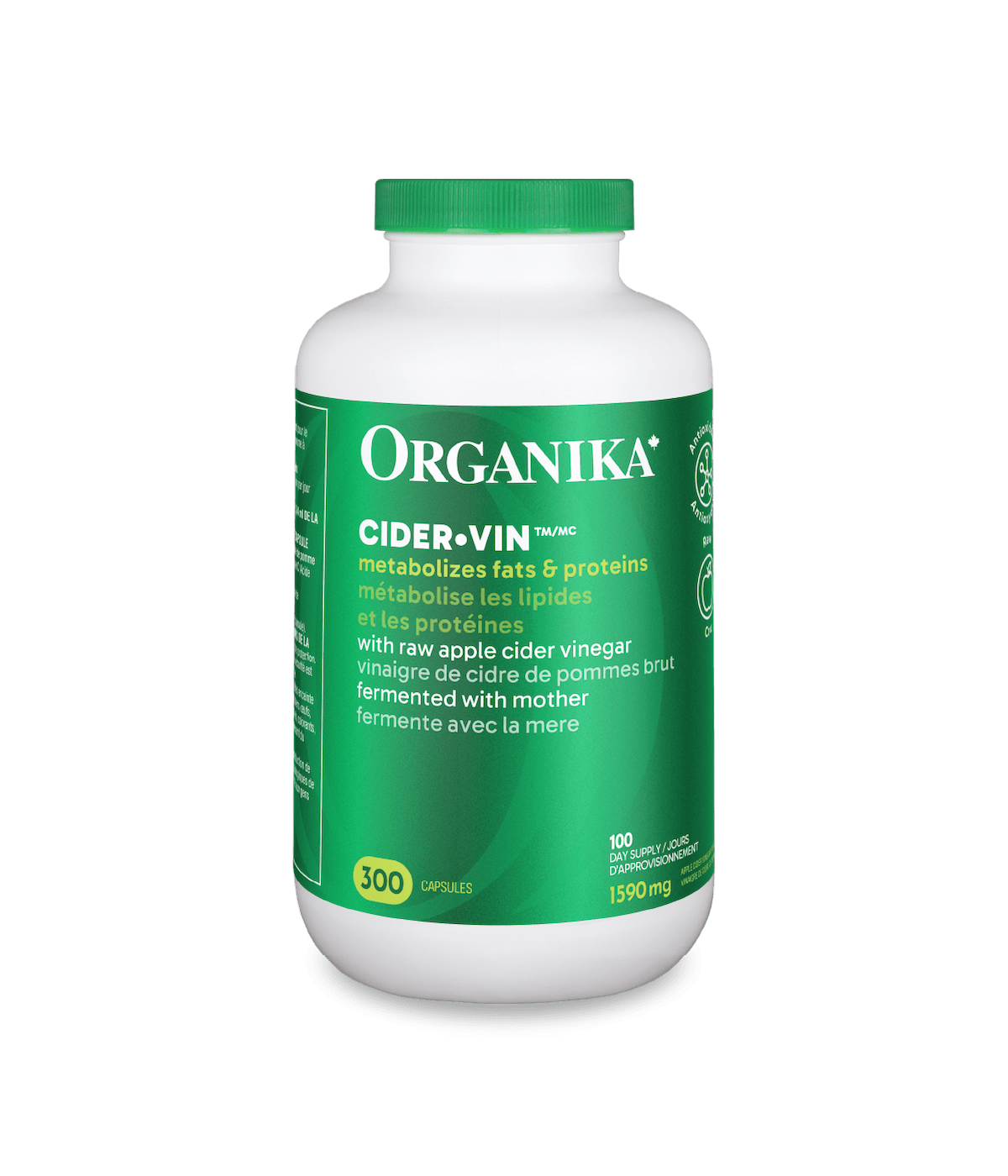 Cider Vin - 300 Caps - Organika Health Products