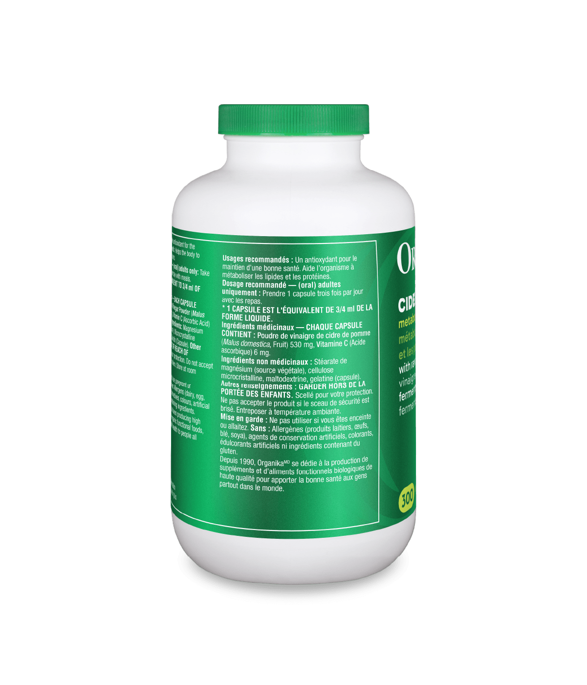 Cider Vin - 300 Caps - Organika Health Products