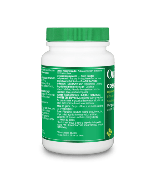 Coenzyme Q10 - 120 capsules - Organika Health Products