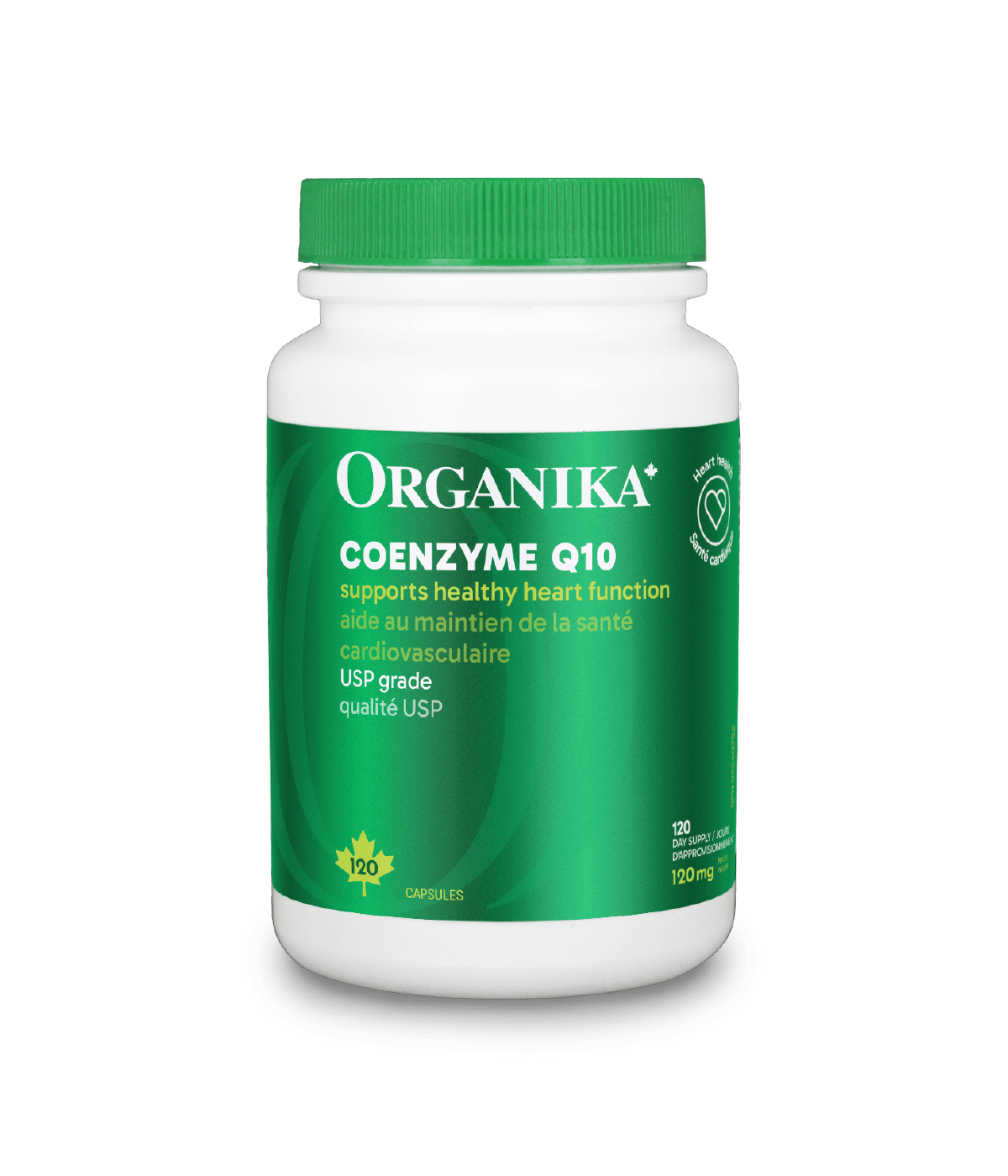 Coenzyme Q10 - 120 capsules - Organika Health Products