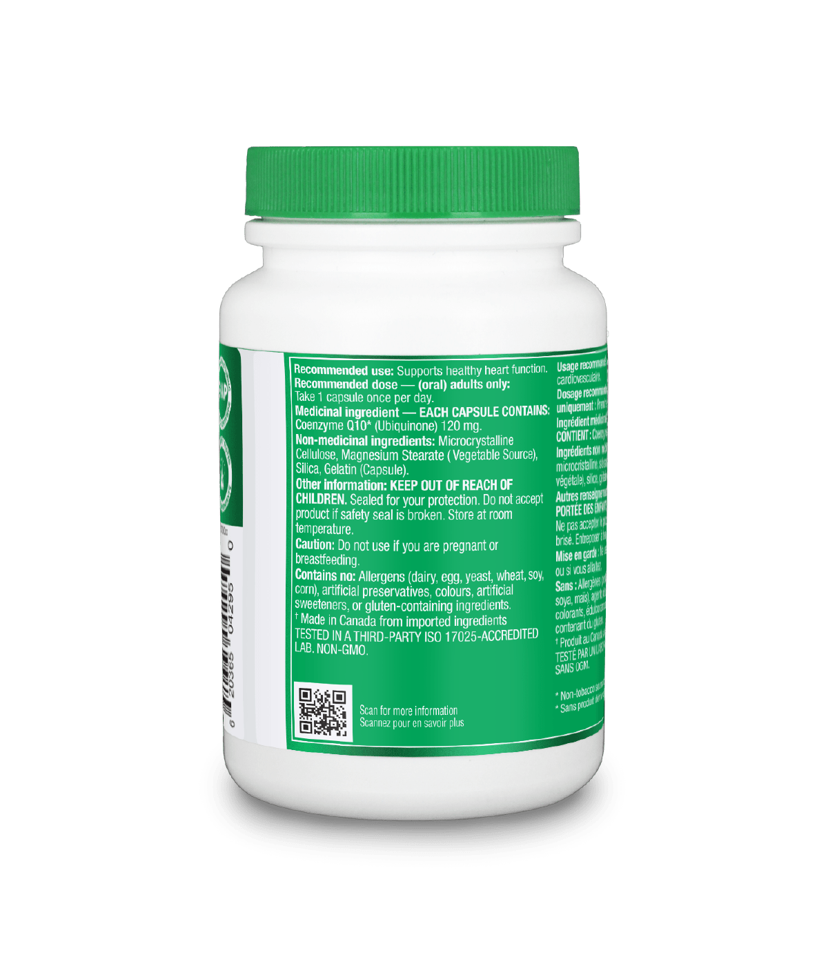 Coenzyme Q10 - 120 capsules - Organika Health Products