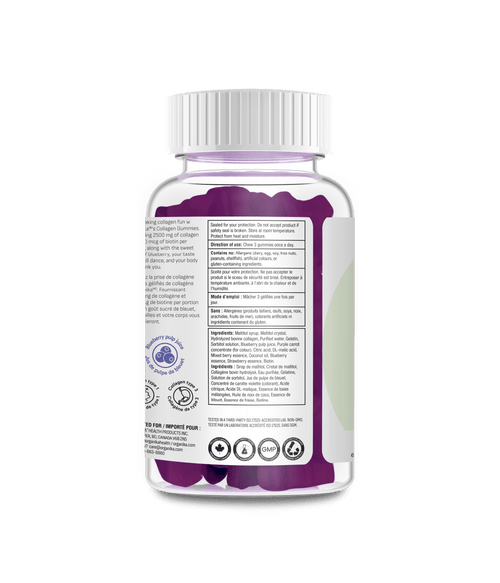 Collagen Gummies - Blueberry Bliss - Organika Health Products