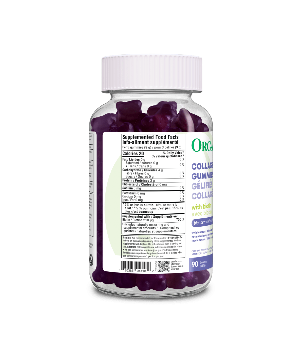 Collagen Gummies - Blueberry Bliss - Organika Health Products