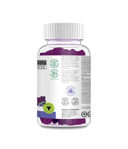 Collagen Gummies - Blueberry Bliss - Organika Health Products