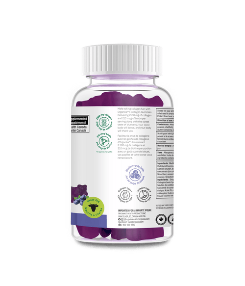 Collagen Gummies - Blueberry Bliss - Organika Health Products