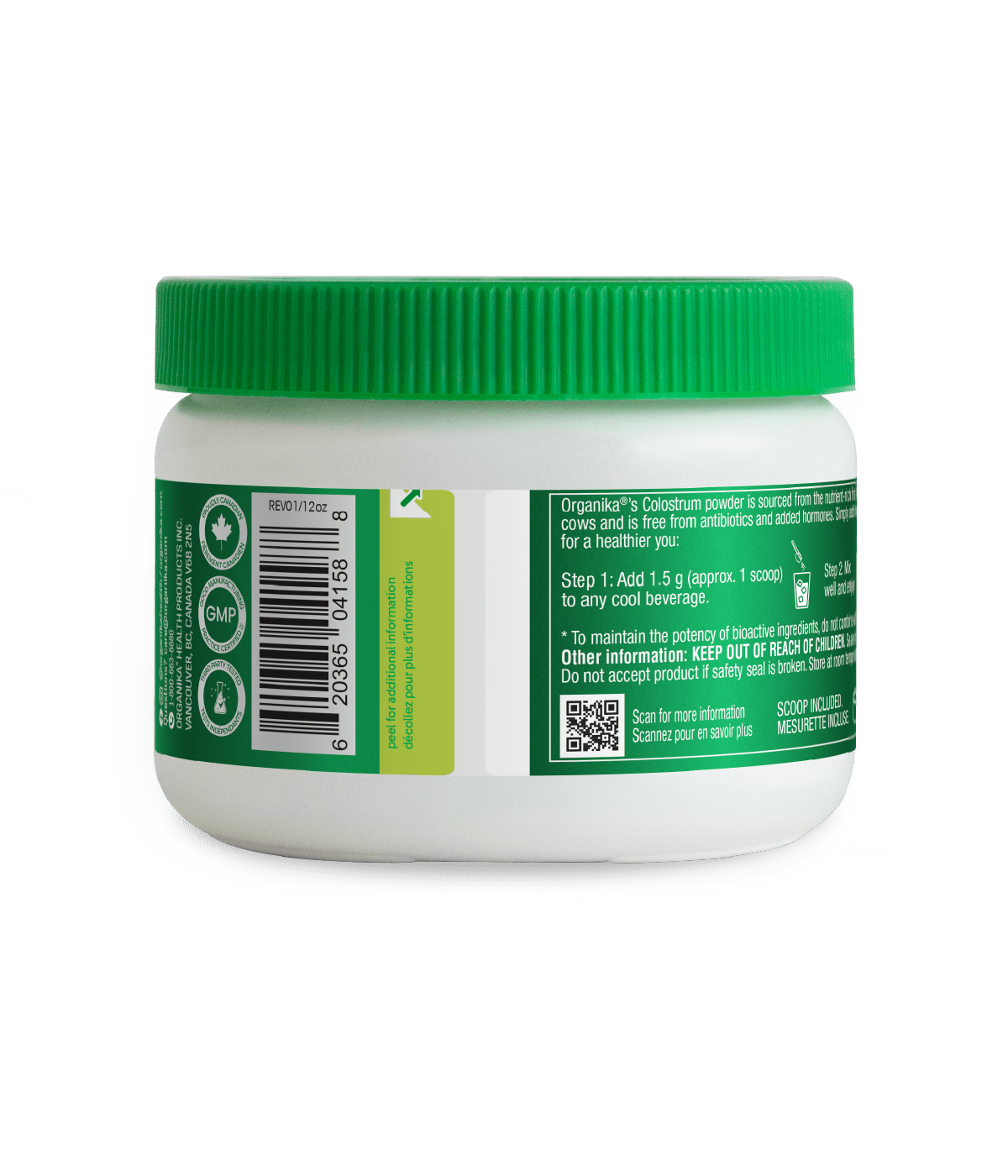Colostrum Powder - 150 g - Organika Health Products