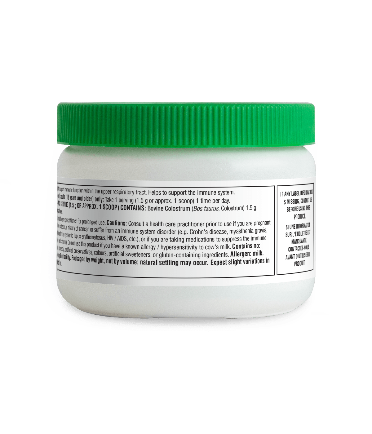 Colostrum Powder - 150 g - Organika Health Products