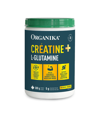 Creatine + Glutamine - Unflavoured - Unflavoured - Organika Health Products