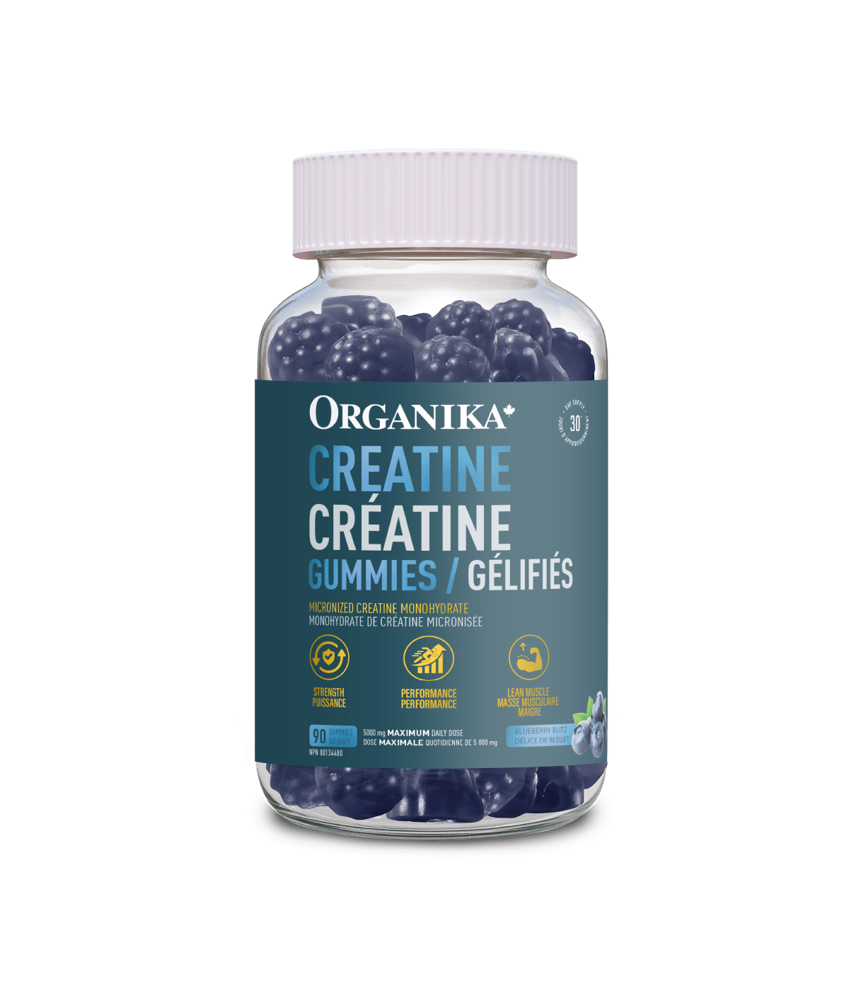 Creatine Gummies - 90 gummies - Organika Health Products