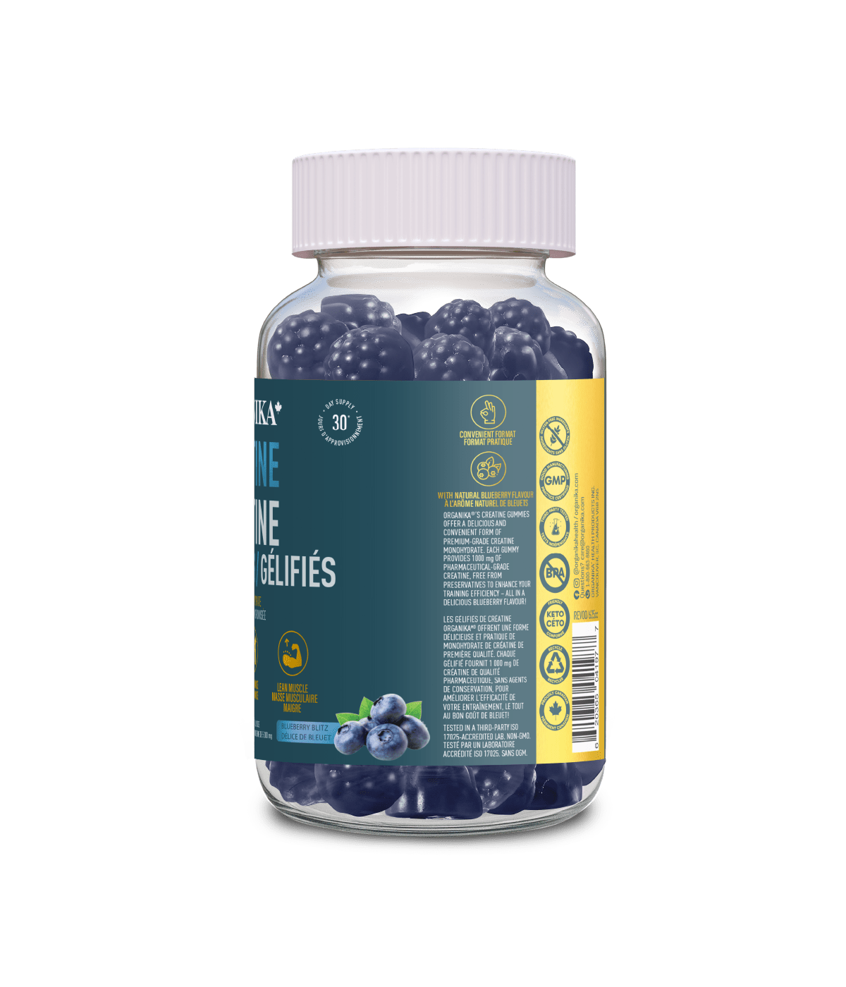 Creatine Gummies - 90 gummies - Organika Health Products