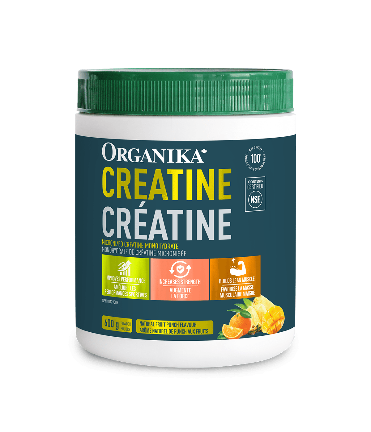 Creatine Powder - Fruit Punch - Fruit Punch - Organika Health Products