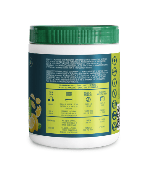 Creatine Powder - Lemonade - Lemonade - Organika Health Products