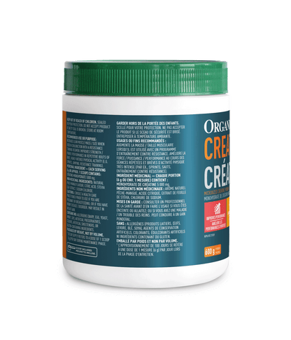 Creatine Powder - Peach Mango - 600 g - Organika Health Products