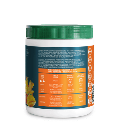 Creatine Powder - Peach Mango - 600 g - Organika Health Products