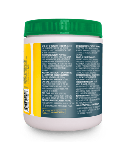 Creatine Powder - Unflavoured - Unflavoured - Organika Health Products