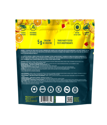 Creatine Sachets - Fruit Punch - Organika Health Products