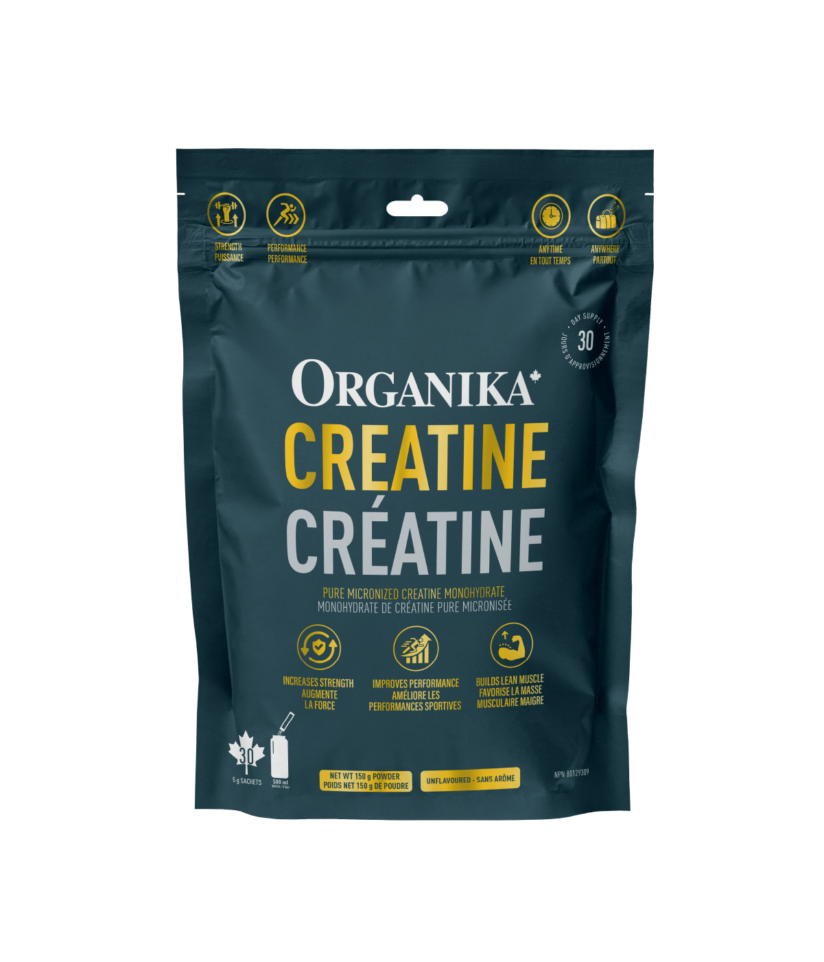 Creatine Sachets - Unflavoured - Organika Health Products