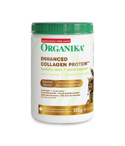 Dark Chocolate Caramel Macchiato Enhanced Collagen Protein - Dark Chocolate Caramel Macchiato - Organika Health Products